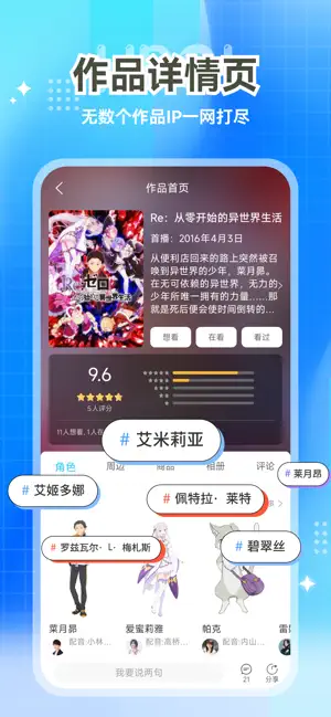 作品详情页界面